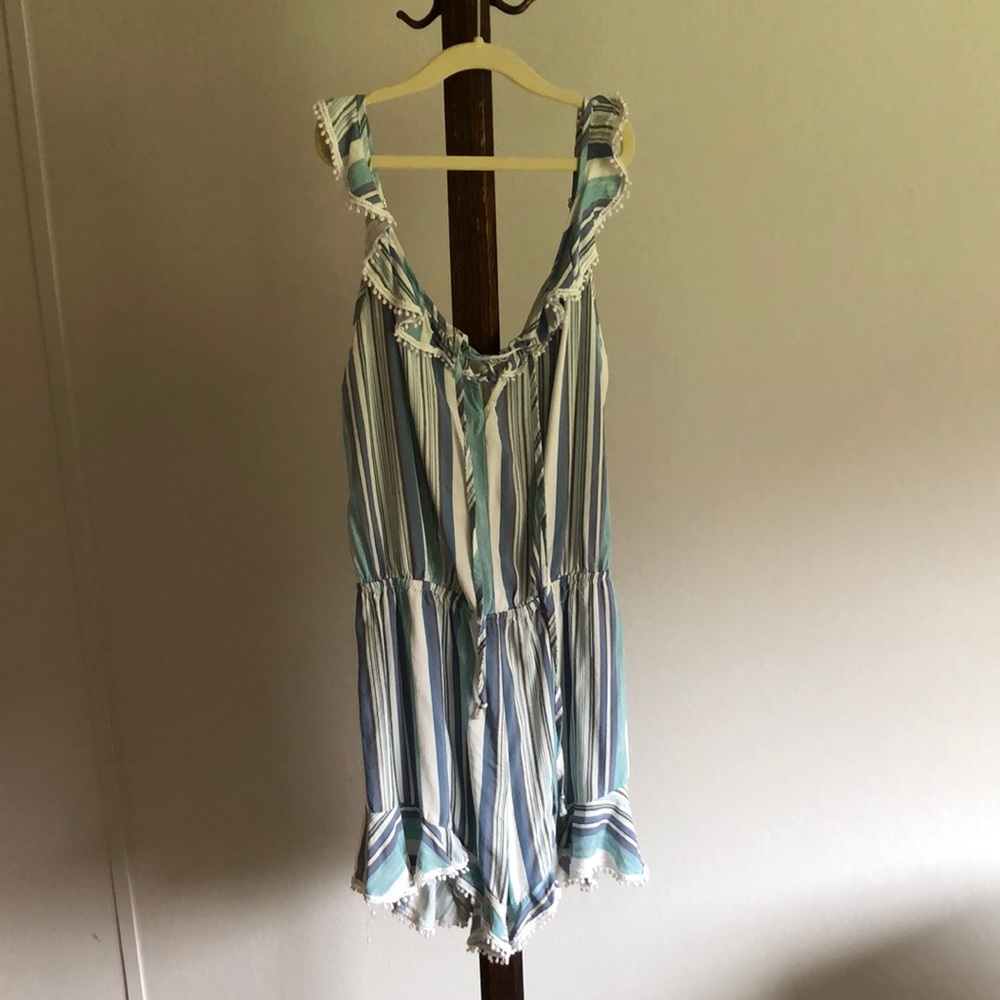 Frilly Striped Romper